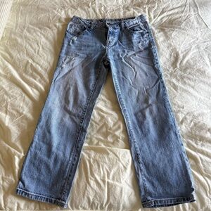 Classic Blue Denim cropped Jeans Kids Size 14